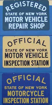 NYS inspection station